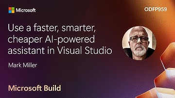 Use a faster smarter cheaper AI-powered assistant in Visual Studio | ODFP959