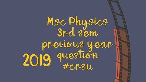 M.sc #Physics material science📚 3rd sem previous year question  2019 #crsu , Jind