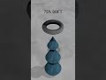 0% vs 100% Softness 3D Soft Body Simulation | 3D Simulation Cloth | Asmr for eyes #3d#blender