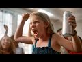 Liquid death big game commercial with kids hydrating at a party