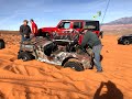 Grampa's Jeep on Double Sammy during Winter 4x4 Jamboree 2021