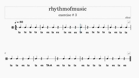 RHYTHM EXERCİSE TO IMPROVE YOUR SIGHT-READING SKILLS: Exercise # 1. #rhythm #musicpractice