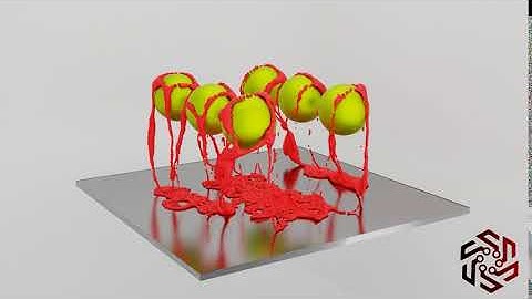 Fluid viscosity simulation - Blender