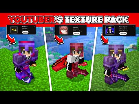 🤩Top 3 Most Popular Minecraft's Youtubers Texture Packs - YouTube