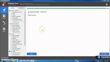 Running Registry Cleaner in CCleaner