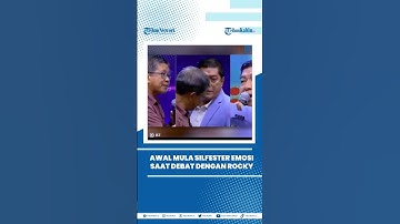 Awal Mula Silfester Matutina Emosi saat Debat dengan Rocky Gerung, Video Relawan Jokowi Ngamuk Viral