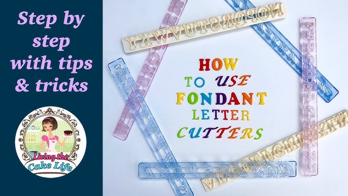 How to use SILICONE ALPHABET MOLD. Tips and Tricks to make FONDANT