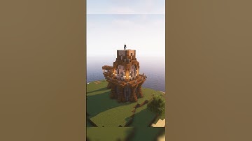 Medieval Lighthouse | Minecraft #shorts #minecraft #tutorial