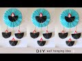 diwali wall hanging decoration craft with paper / christmas wall hanging candles
