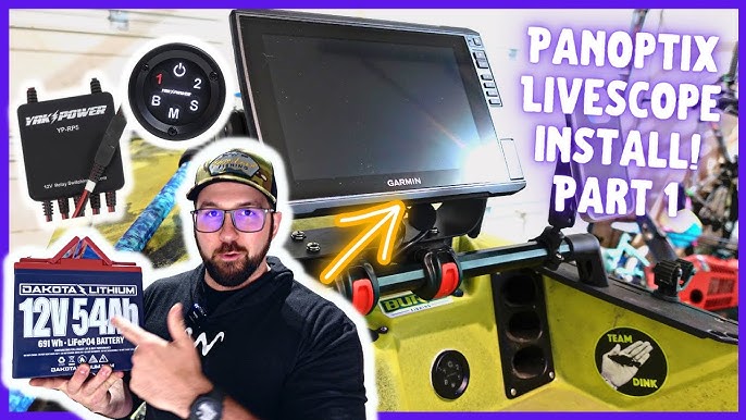 Garmin LIVESCOPE on a Hobie KAYAK. (DIY mount sneak peak) 