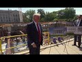 President Trump Visits White House Ballroom Construction