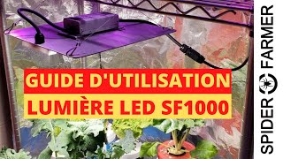 💡 Comment installer et utiliser la lampe LED SF1000 du kit Spider Farmer pour débutant