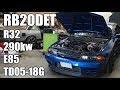 R32 RB20DET TD05-18g 290kw/390HP dyno run