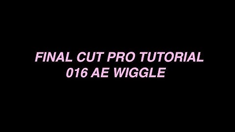 fcp tutorial 016 [ae wiggle + slide transition]