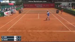 Robin Haase loses point for hindrance in hilarious fashion during the Prostejov Challenger