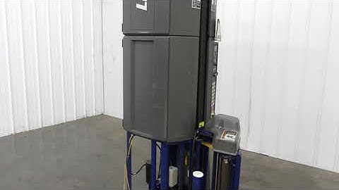 Lantech Q300 Semi-Automatic Pallet Stretch Wrapper.