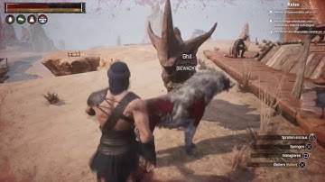 Conan Exiles - The End of Ghil (PvE) how to kill players pet