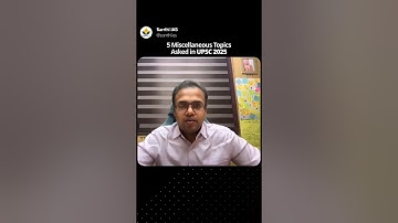 5 Misc Topics = 15 Ques Prelims 2025 (Link in Description)