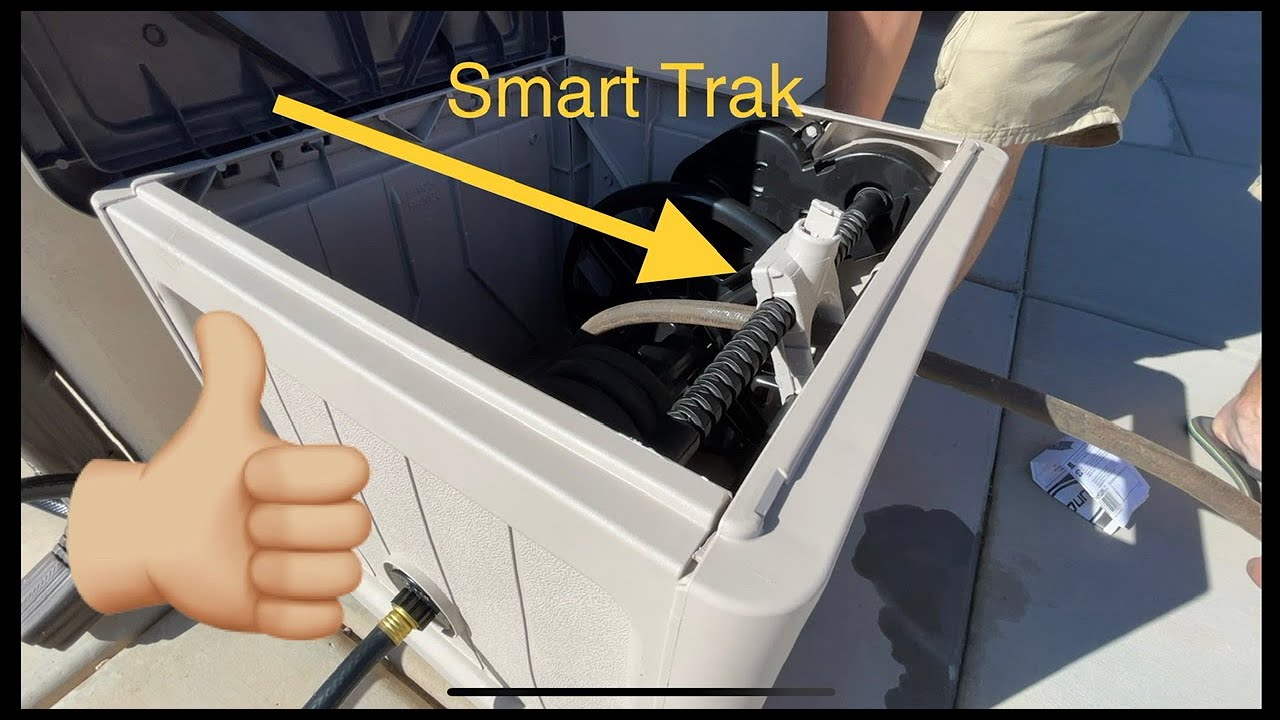 Hose hideaway install and demo with Smart Trak Suncast 