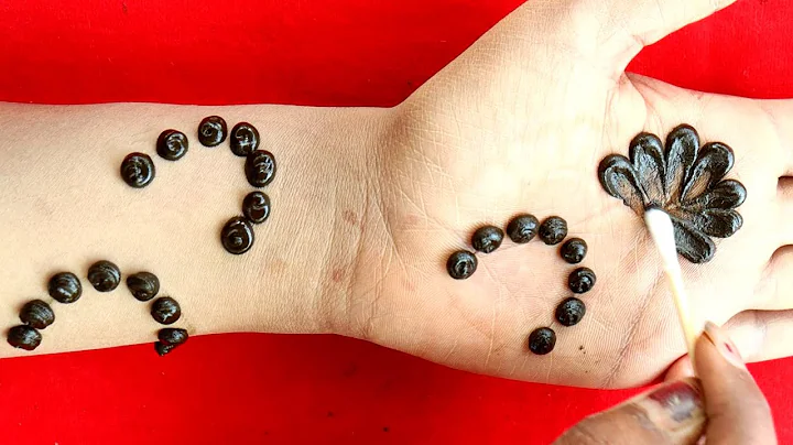 super easy dot trick - mehndi design hand | henna | mehandi trick