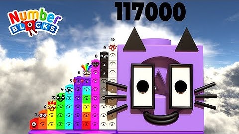 Numberblocks Mathlink Stepsquad 1 to 10 vs 1000 to 120,000 SUPER GIANT Standing Tall Numbers Pattern