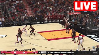 NBA LIVE🔴 Chicago Bulls vs Miami Heat - Play-In - 19th April 2024 | NBA Full Game - NBA 2K24