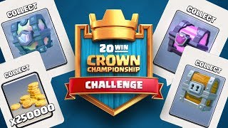 250,000 Gold, Legendary Cards, and Free Gems! Clash Royale Crown Championship Challenge!