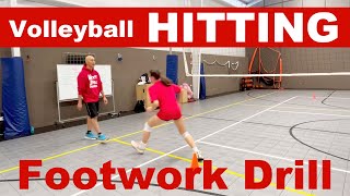 Volleyball Hitting Footwork Drill