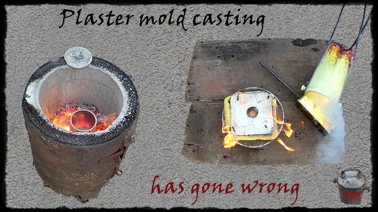 Plaster casting Mold. Plaster Caster. Broken Plaster Molding. Plaster casting