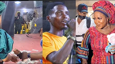 Touching! Blind Boy Move Everyone At Bisola Badmus' Dad Burial As Toyosi Akinsanya, Others Spray Him