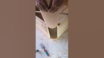 plywood bed corner round very easy work #carpentry #woodworking #shortvideo
