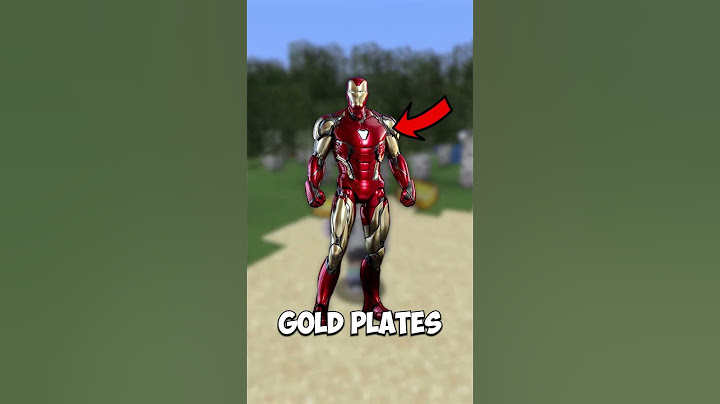 How to make Iron Man's Suit In Minecraft