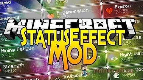 Minecraft Mod: StatusEffectHUD Mod!!