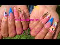 WATCH ME DO MY NAILS | BRIGHT FUN NAIL ART