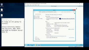 ADDS, DNS, DHCP and WINS on Windows Server 2012 R2