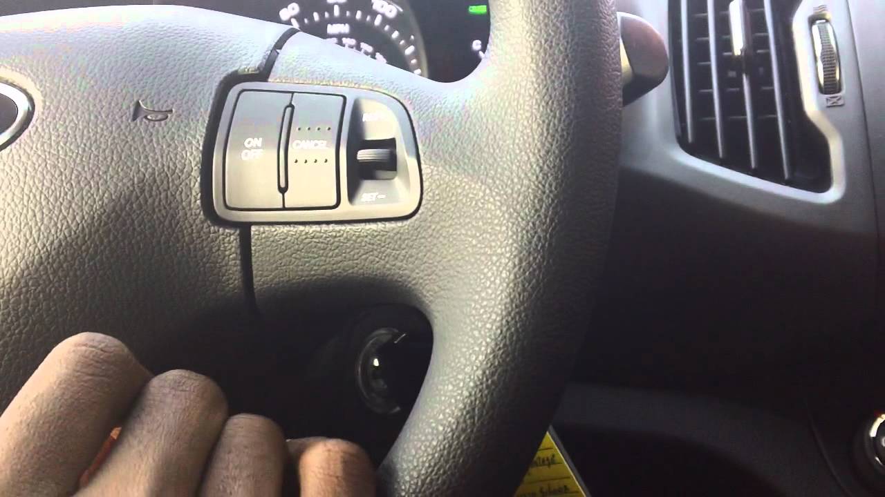 cruise control button kia sportage