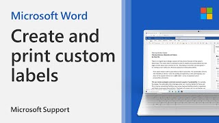 Create And Print Custom Labels In Word | Microsoft
