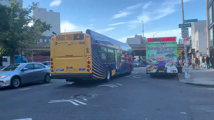 2022 New flyer XD40 #7948 from Flatbush depot on the G shuttle route