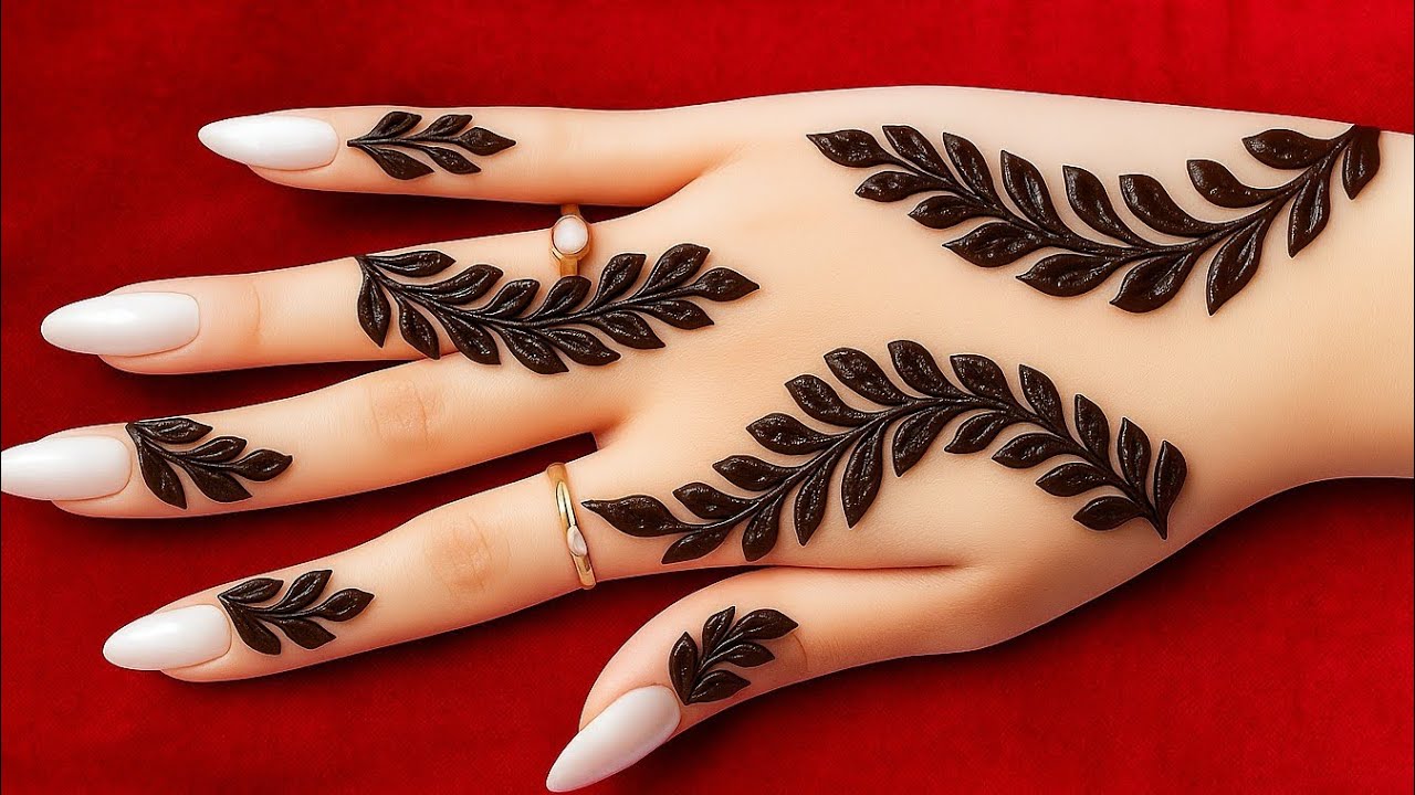 Back hand mehndi design / elegant and easy  mehndi design / latestmehndidesign2025 / hennamehndi