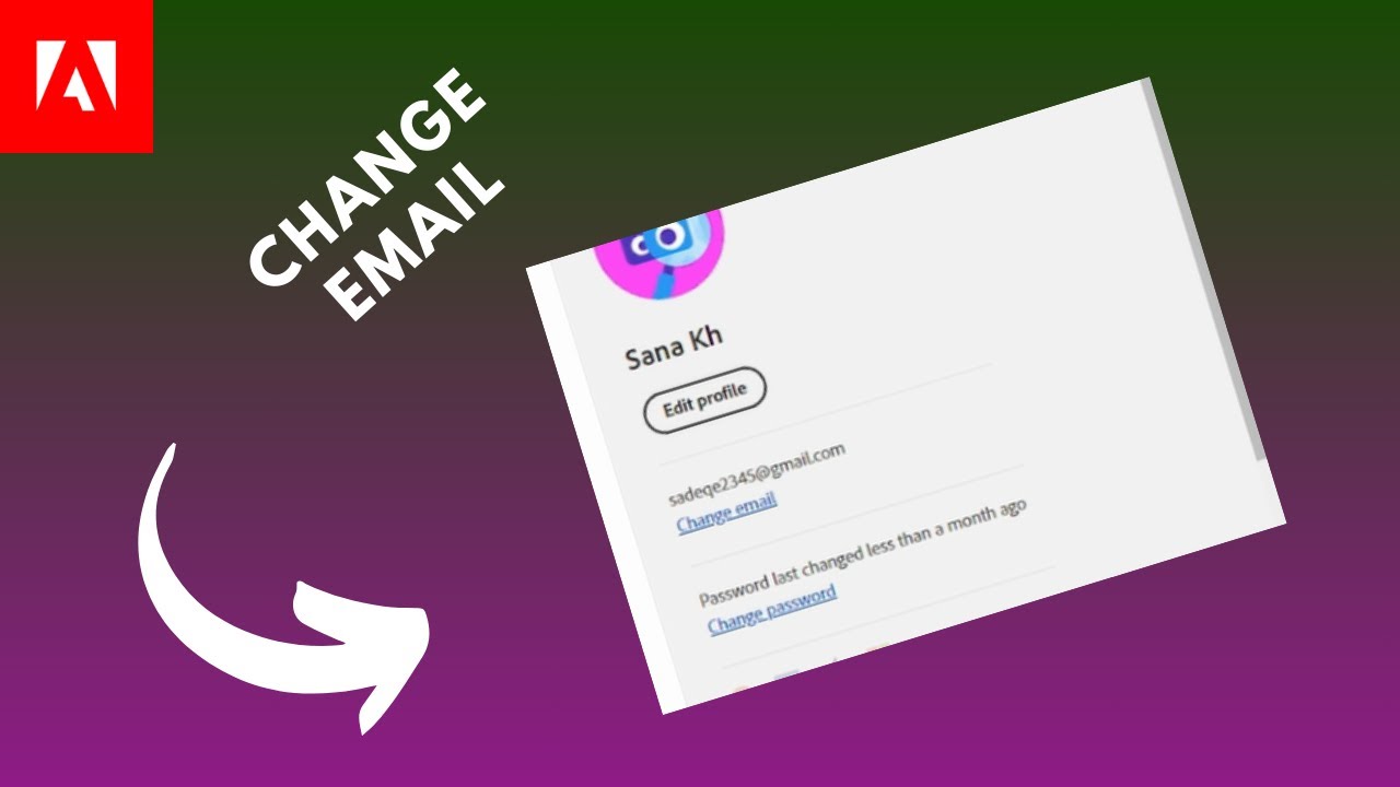 how to change email in adobe account - YouTube