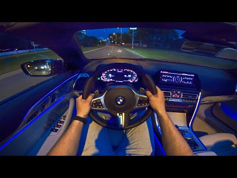 BMW 8 Series M850i Convertible NIGHT DRIVE POV w/ AMBIENT LIGHTING by AutoTopNL