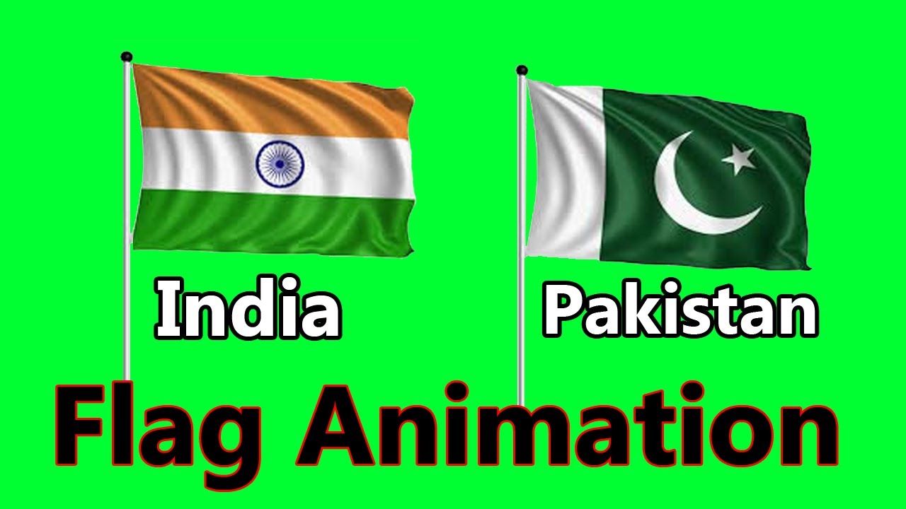 India flag animation || Pakistan Flag animation || Indian animated flag || Pakistan  animated flag - YouTube