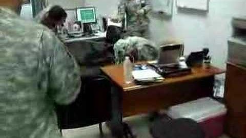 Silly String ATTACK on a soldier