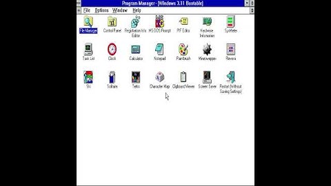 Microsoft Windows Version 3.11 Bootable Edition (1993) Startup Tada Trumpet