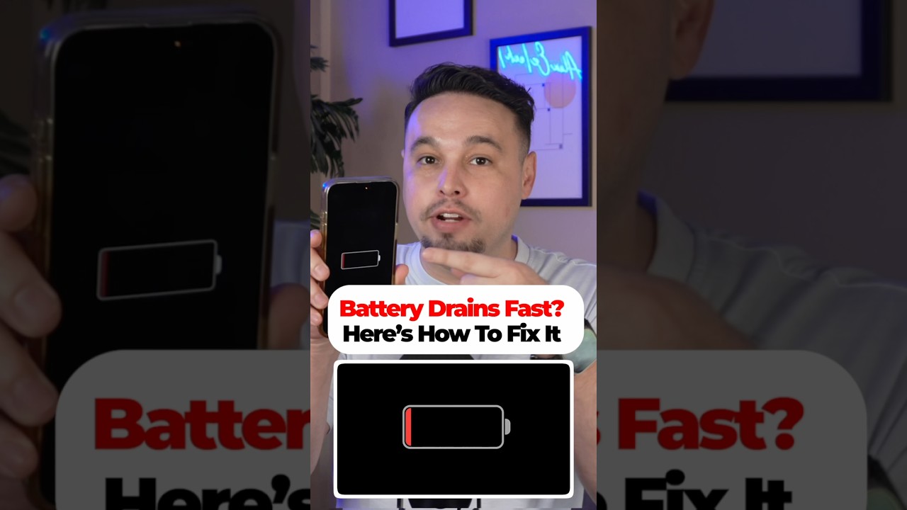 iPhone battery dies quick? 😳 Fix these settings ✅ #iphonetips #iphonebattery #iphonetricks #shorts
