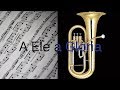 A Ele a Glória (Diante do Trono) - Partitura para Bombardino (COVER) - GRÁTIS