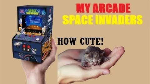 My Arcade SPACE INVADERS Micro Player mini Game Cabinet. Cute as a kitten. Light up Marquee? $45