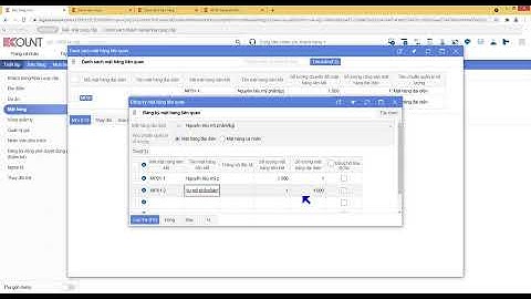 [ECOUNT Thực hành_Kiểm kê 1] Thiết lập - Mặt hàng - Cài đặt sự liên quan