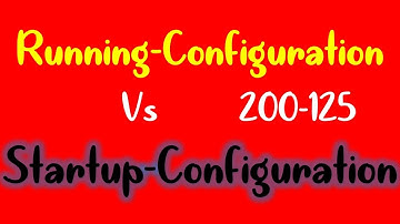 Cisco Router Running-Config vs Startup-Config CCNA 200-125