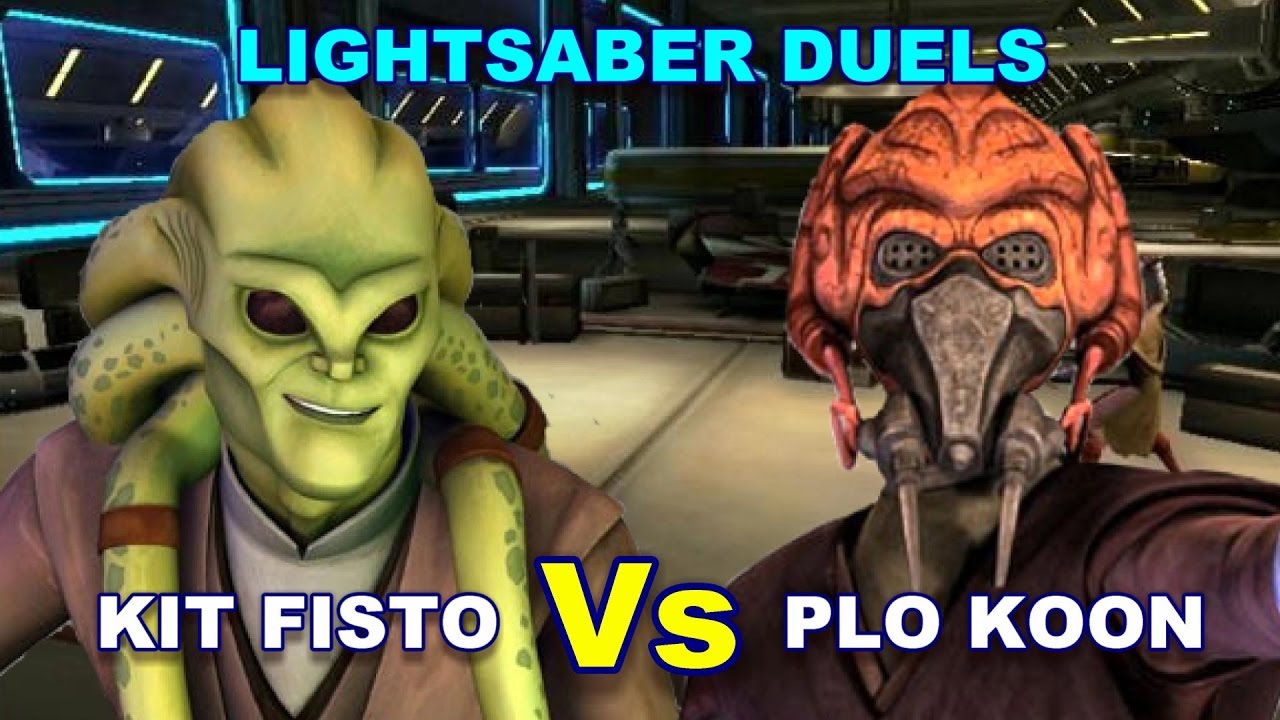 Lightsaber Duels Kit Fisto vs Plo Koon YouTube